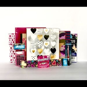 💕Pink & Hearts Back To School Supply Set Bundle💕